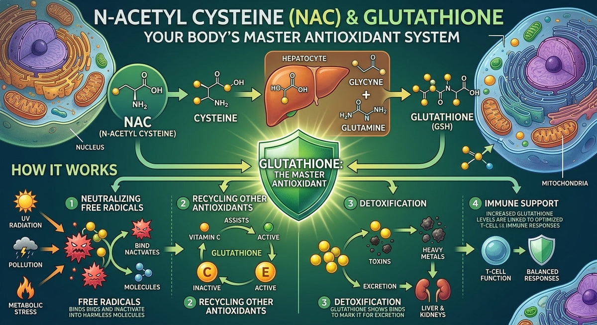 NAC and Glutathione: Your Body's Master Antioxidant System