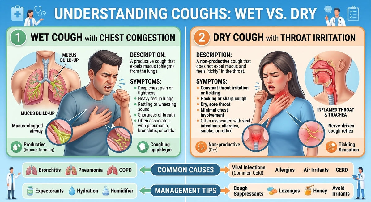 Wet Cough or Dry Cough? How to Tell the Difference