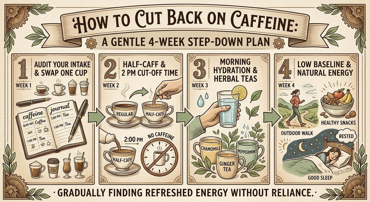 How to Cut Back on Caffeine: A Gentle 4-Week Step-Down Plan