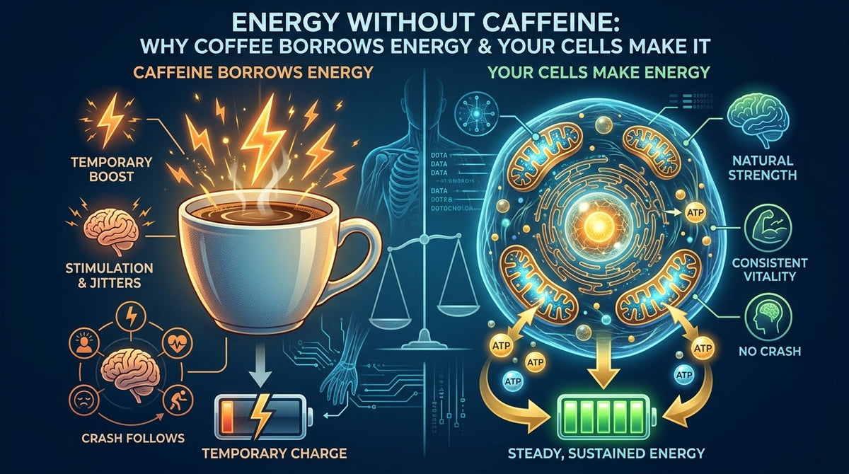 Energy Without Caffeine: Why Coffee Borrows Energy and Your Cells Make It