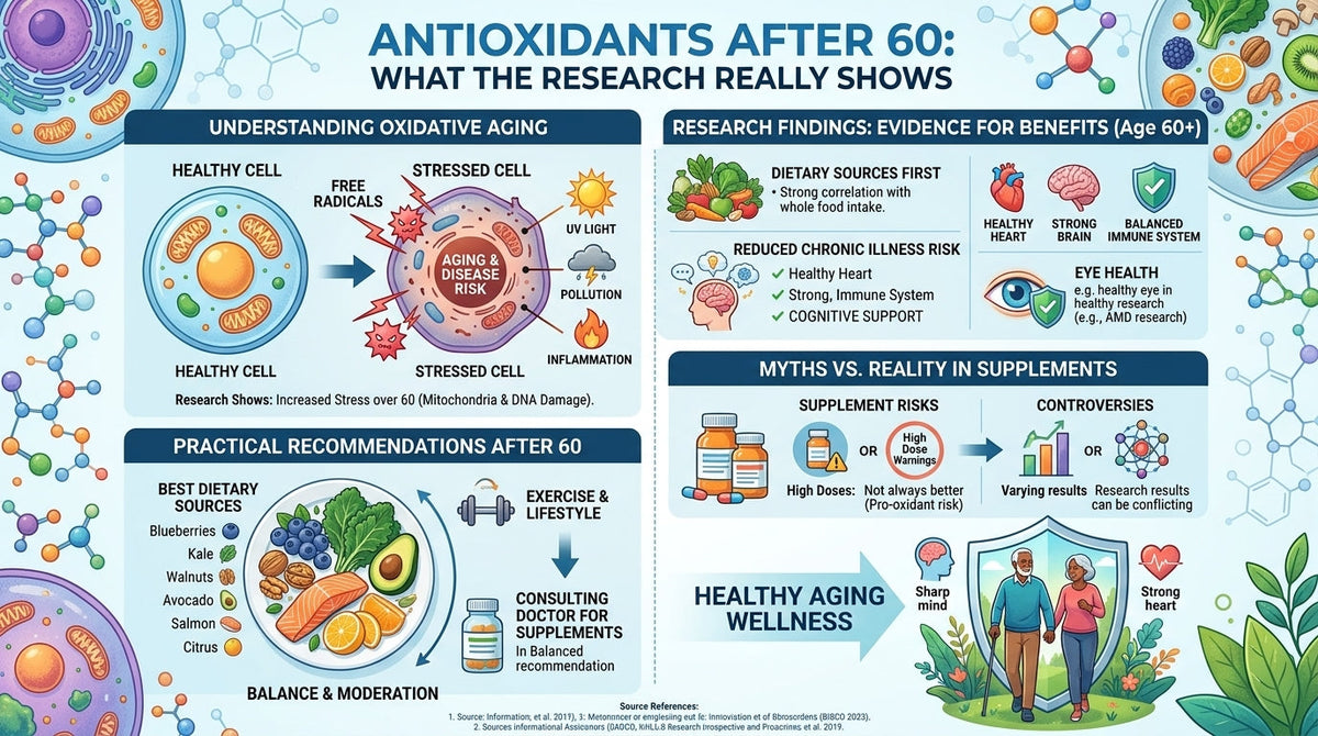Antioxidants After 60: What the Research Really Shows
