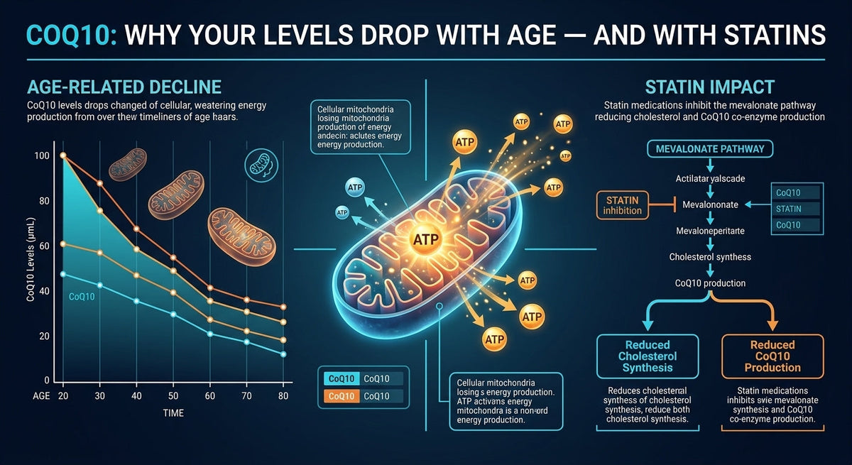 CoQ10: Why Your Levels Drop With Age — and With Statins