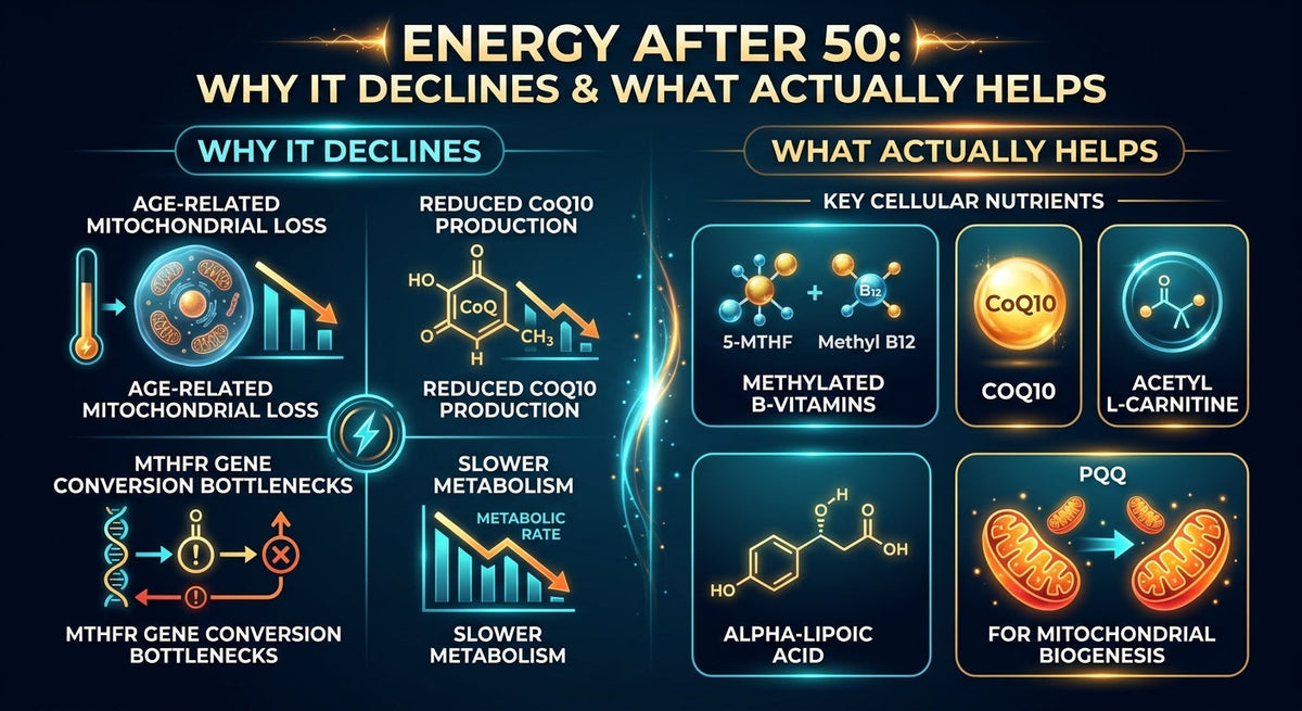 Energy After 50: Why It Declines and What Actually Helps