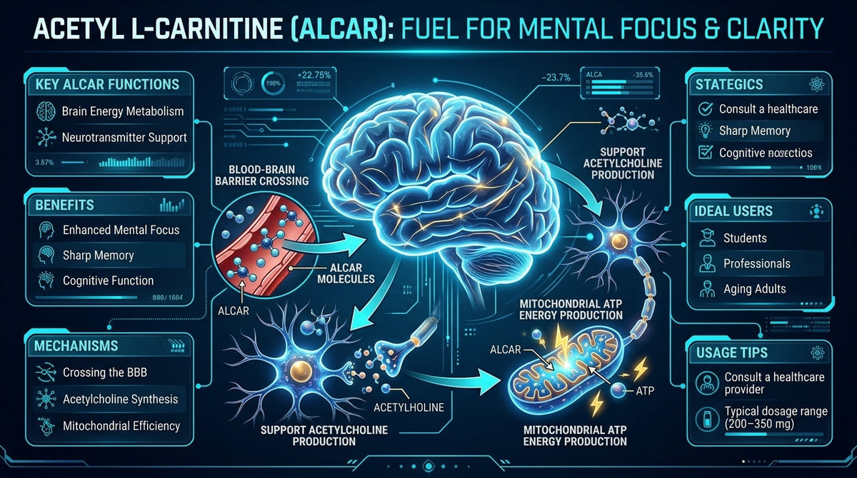 Acetyl L-Carnitine: Fuel for Mental Focus and Clarity